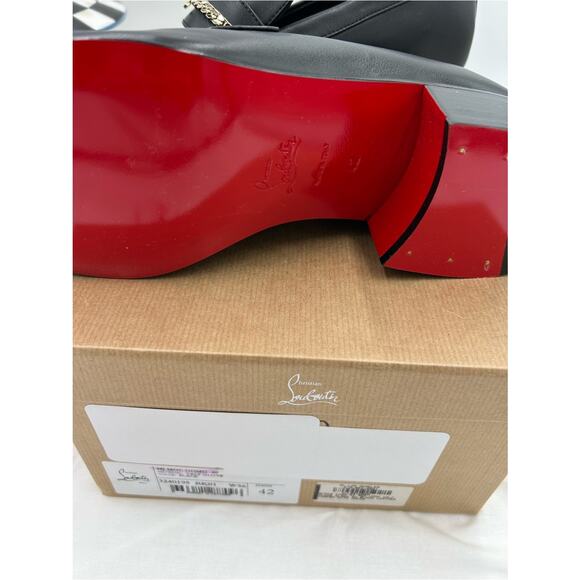 Men\'s Christian Louboutin, MJ, Moc loafers CL chain logo size 42 main image 4